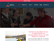 Tablet Screenshot of canberraguidedtours.com.au
